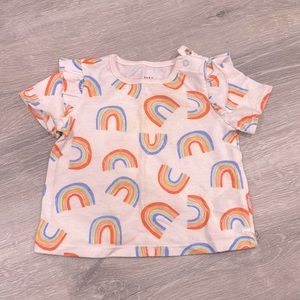 Cloud island baby rainbow shirt